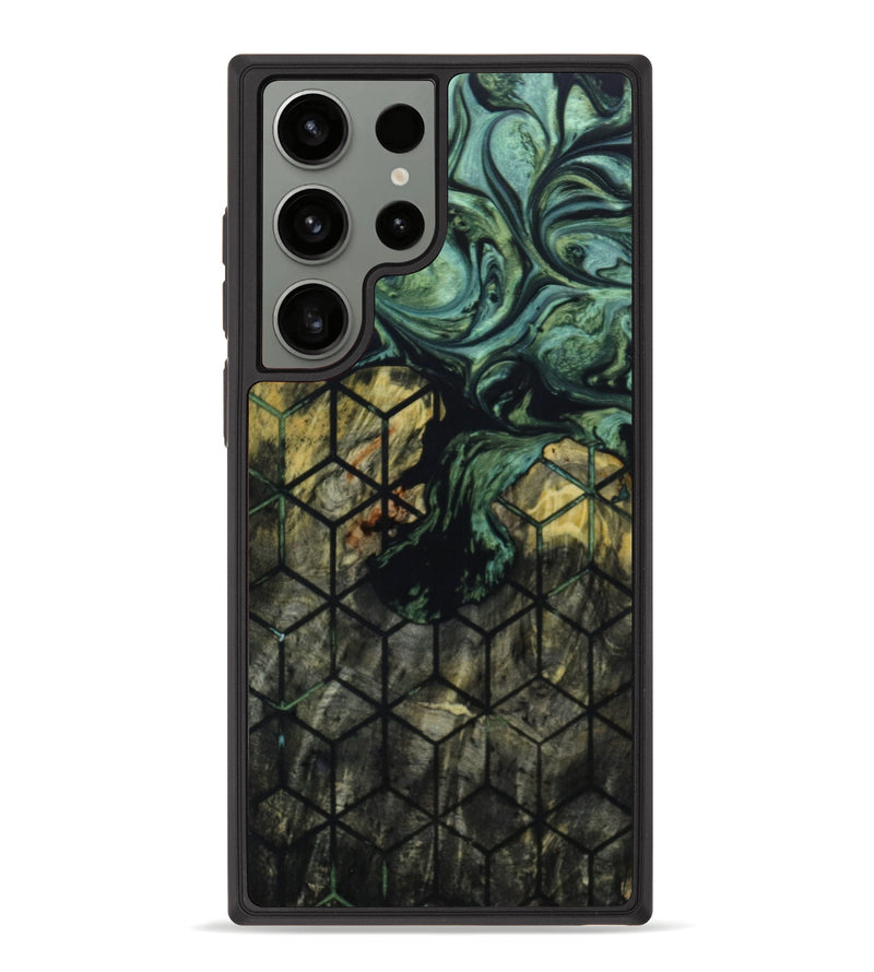 Galaxy S23 Ultra Wood+Resin Phone Case - Nina (Pattern, 647900)