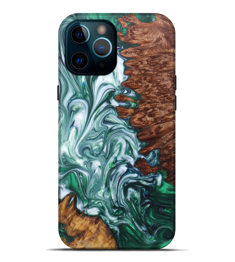 iPhone 12 Pro Max Wood+Resin Live Edge Phone Case - Ronneke (Artist Pick, 608634)