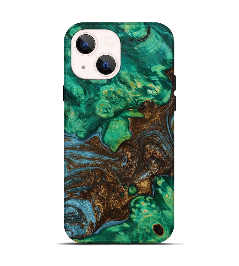 iPhone 14 Wood+Resin Live Edge Phone Case - Dwight (Artist Pick, 643067)