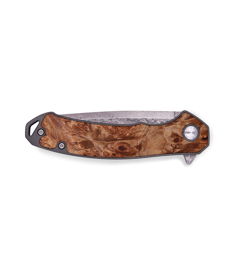 EDC Wood+Resin Pocket Knife - Gwendolyn (Maple Burl, 636519)
