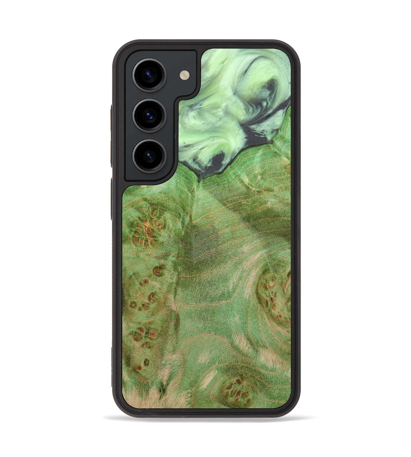 Galaxy S23 Wood+Resin Phone Case - Eleanore (Green, 633391)