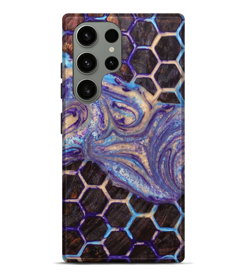 Galaxy S23 Ultra Wood+Resin Live Edge Phone Case - Pamela (Pattern, 645804)