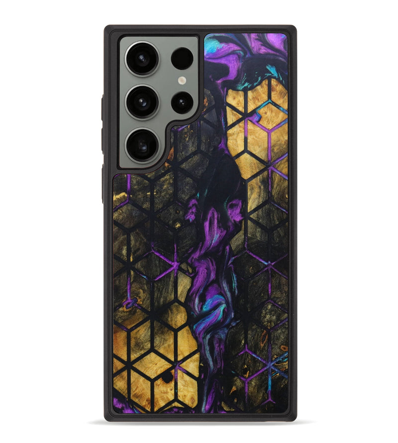 Galaxy S23 Ultra Wood+Resin Phone Case - Terry (Pattern, 637406)