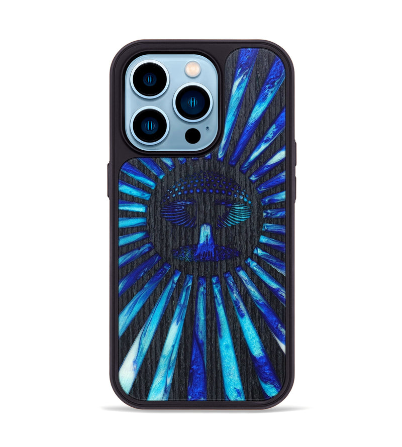 iPhone 14 Pro Wood+Resin Phone Case - Bobby (Retro, 634693)
