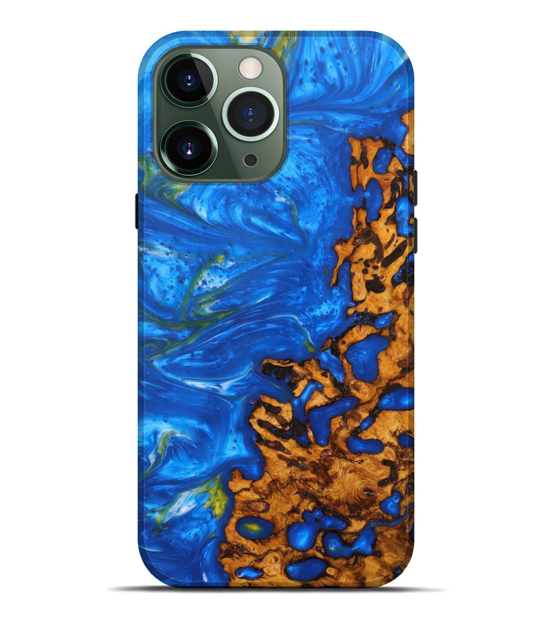 iPhone 13 Pro Max Wood+Resin Live Edge Phone Case - Vicky (Artist Pick, 628963)
