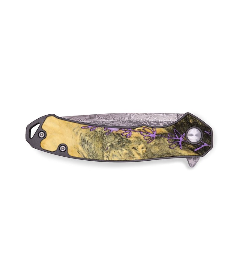 EDC Wood+Resin Pocket Knife - Cheri (Spring, 640363)
