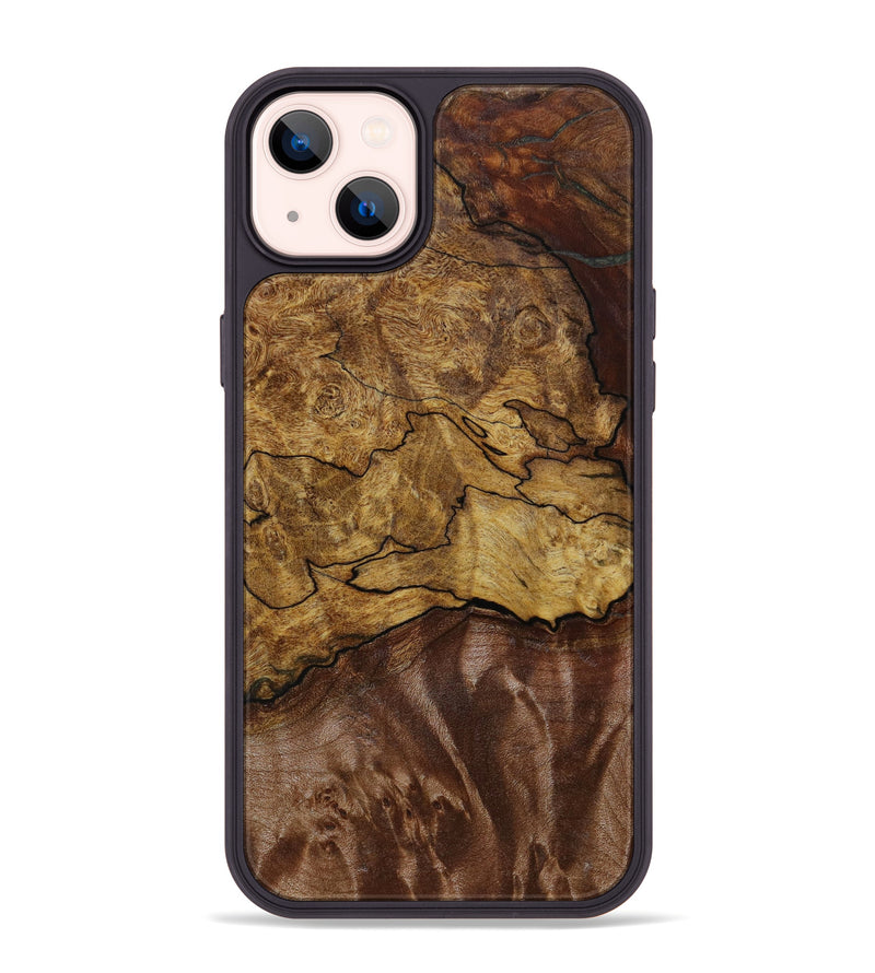 iPhone 14 Plus Wood+Resin Phone Case - Keith (Wood Burl, 647598)