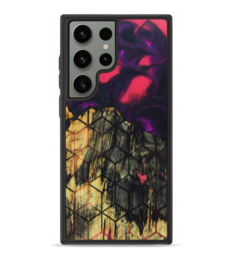 Galaxy S23 Ultra Wood+Resin Phone Case - Giuliana (Pattern, 639180)