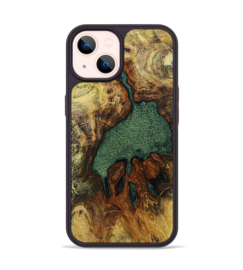 iPhone 14 Wood+Resin Phone Case - Jakob (Wood Burl, 643563)