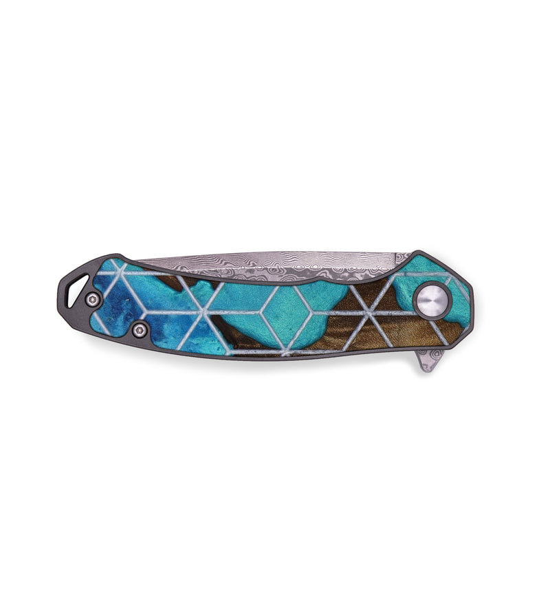 EDC Wood+Resin Pocket Knife - Peyton (Artist Pick, 641987)