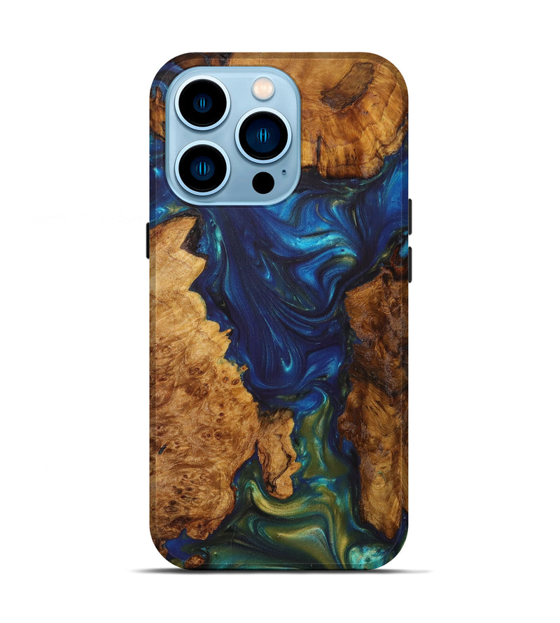 iPhone 14 Pro Wood+Resin Live Edge Phone Case - Rohan (Artist Pick, 626644)