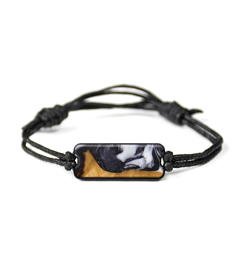 Classic Wood+Resin Bracelet - Gavin (Black & White, 648053)