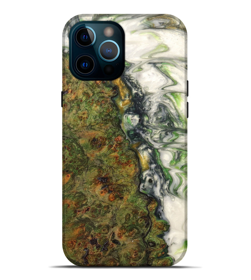 iPhone 12 Pro Max Wood+Resin Live Edge Phone Case - Yahya (Artist Pick, 624459)