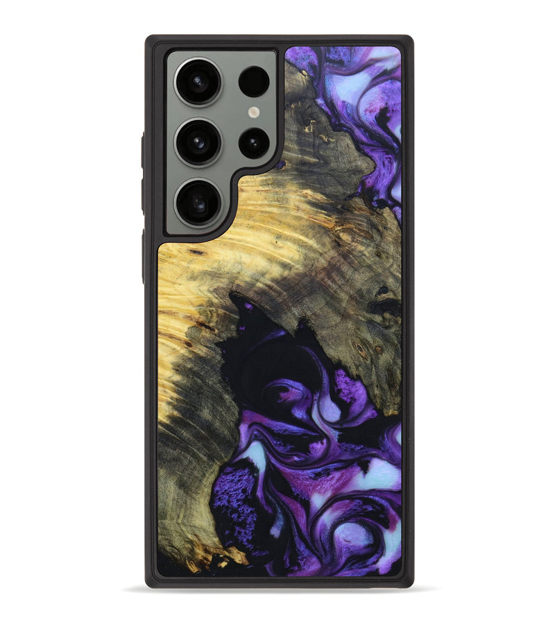 Galaxy S23 Ultra Wood+Resin Phone Case - Karis (Purple, 630095)