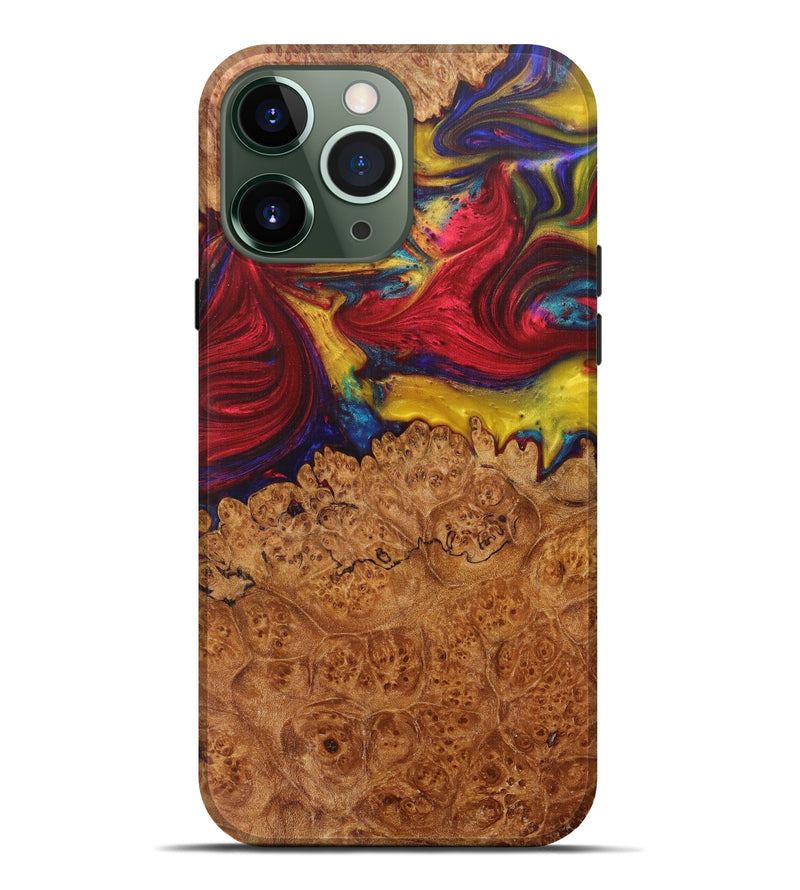 iPhone 13 Pro Max Wood+Resin Live Edge Phone Case - Liz (Artist Pick, 605644)