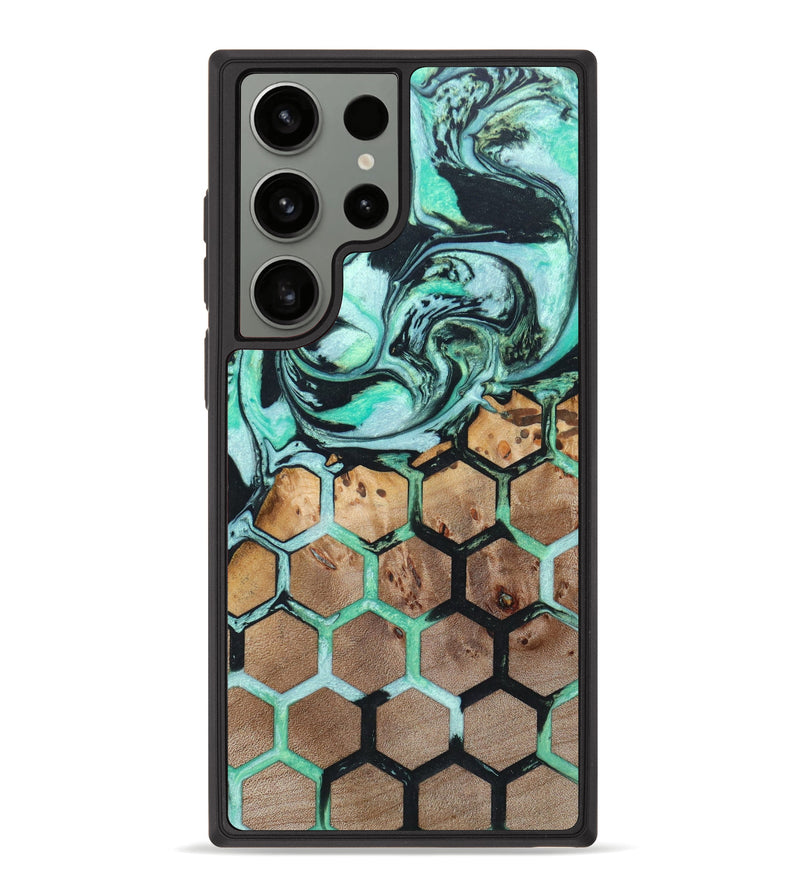 Galaxy S23 Ultra Wood+Resin Phone Case - Charity (Pattern, 625680)