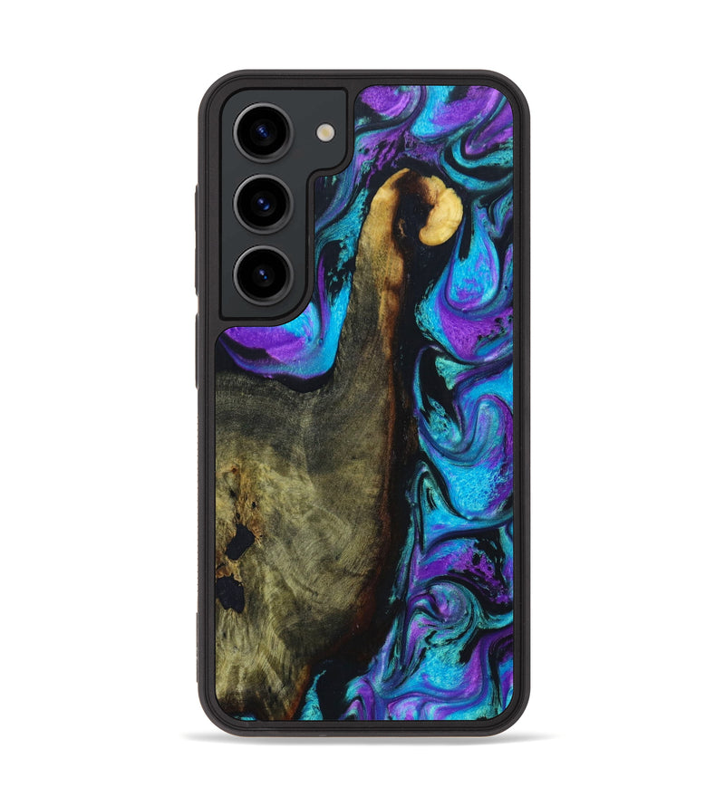 Galaxy S23 Wood+Resin Phone Case - Cleo (Purple, 640054)