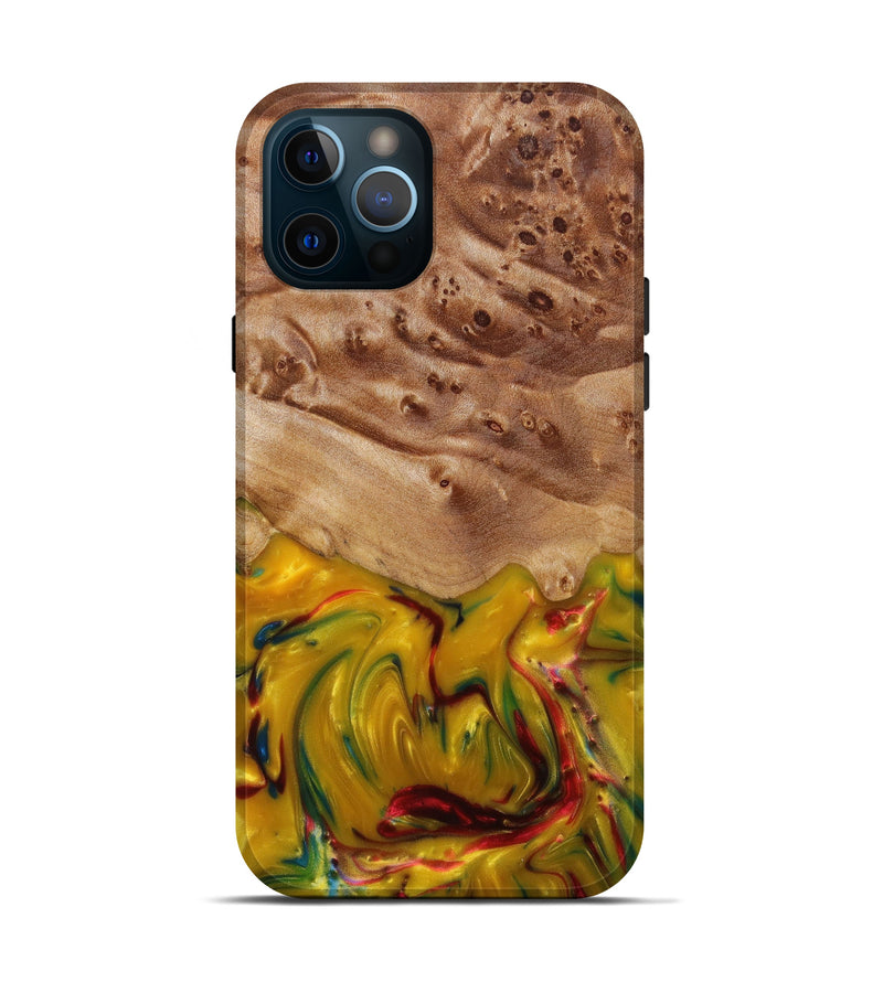 iPhone 12 Pro Wood+Resin Live Edge Phone Case - Niko (Artist Pick, 637185)