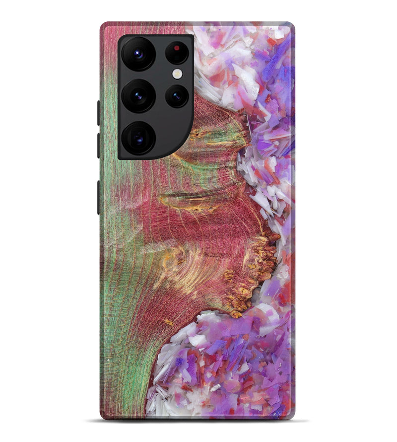 Galaxy S22 Ultra Wood+Resin Live Edge Phone Case - Otakar (Confetti, 604271)