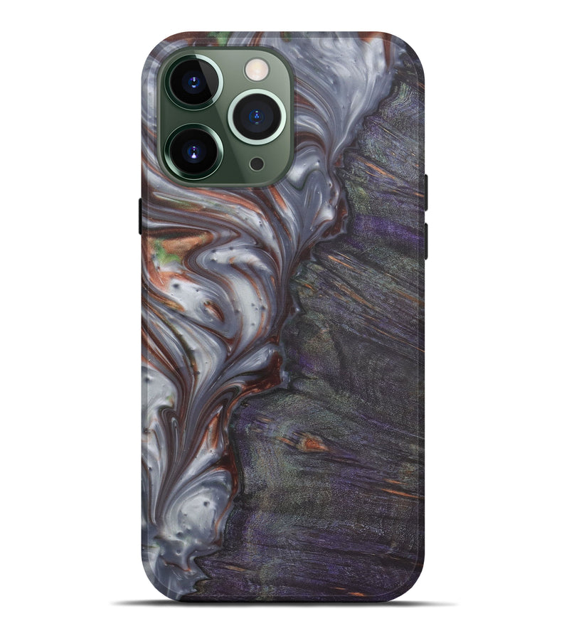 iPhone 13 Pro Max Wood+Resin Live Edge Phone Case - Cordi (Metallic, 577508)