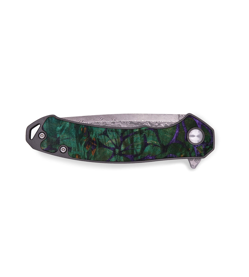 EDC Wood+Resin Pocket Knife - Freddie (Spring, 643956)