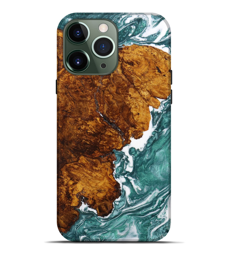 iPhone 13 Pro Max Wood+Resin Live Edge Phone Case - Trisha (Artist Pick, 641154)
