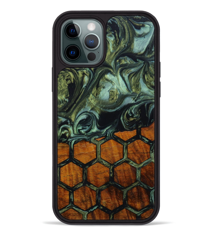 iPhone 12 Pro Wood+Resin Phone Case - Silas (Pattern, 645026)