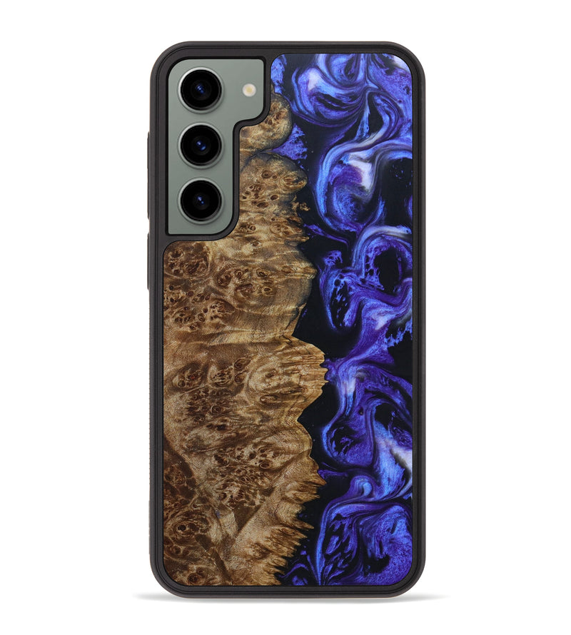 Galaxy S23 Plus Wood+Resin Phone Case - Bart (Purple, 631008)