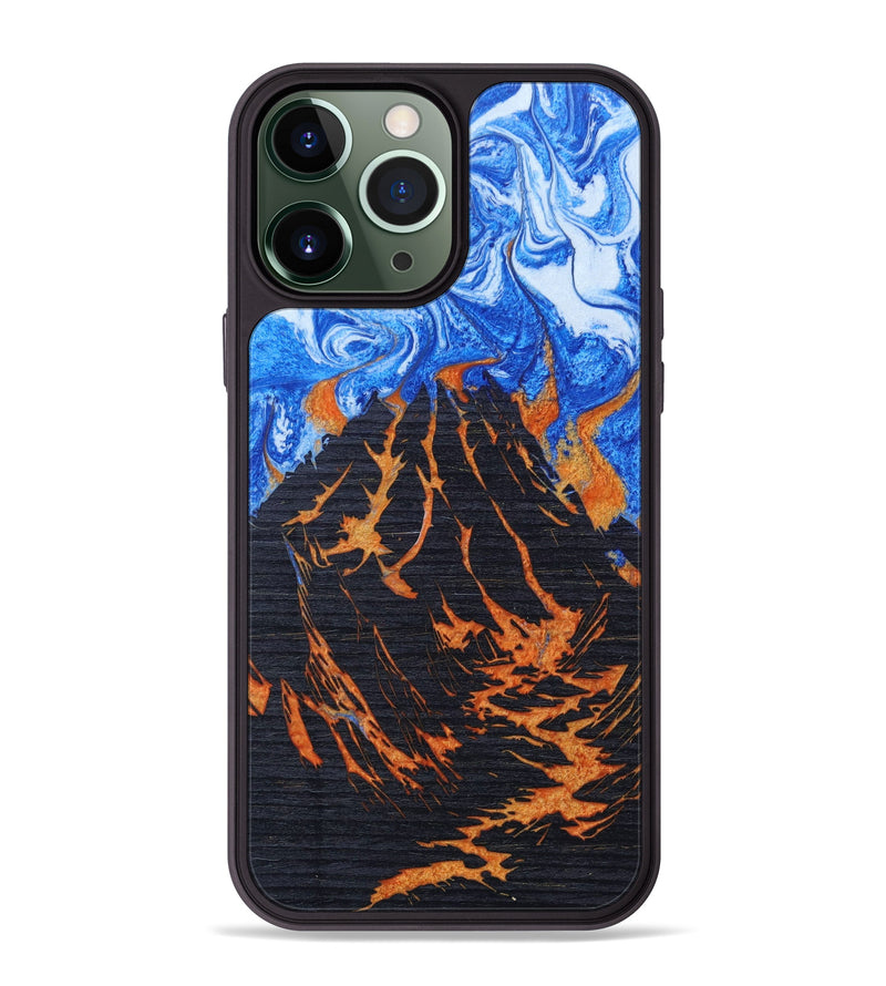 iPhone 13 Pro Max Wood+Resin Phone Case - Keara (Lava, 627058)