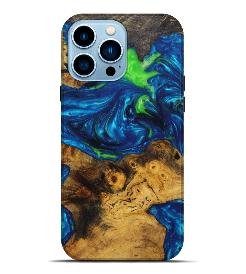 iPhone 14 Pro Max Wood+Resin Live Edge Phone Case - Alice (Artist Pick, 642256)