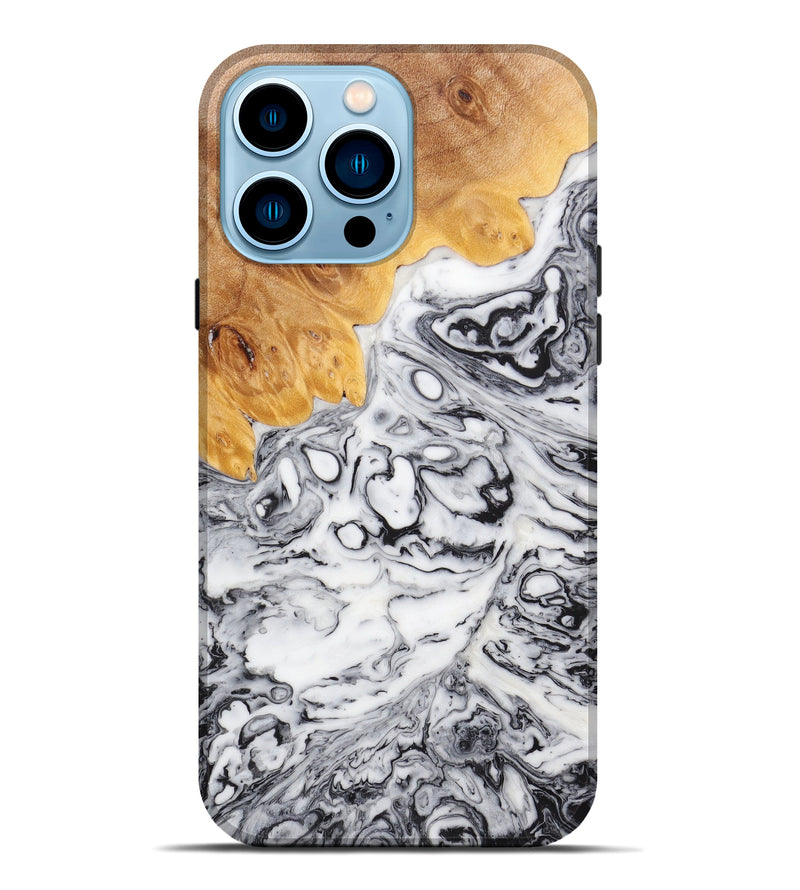 iPhone 14 Pro Max Wood+Resin Live Edge Phone Case - Virgil (Artist Pick, 624543)