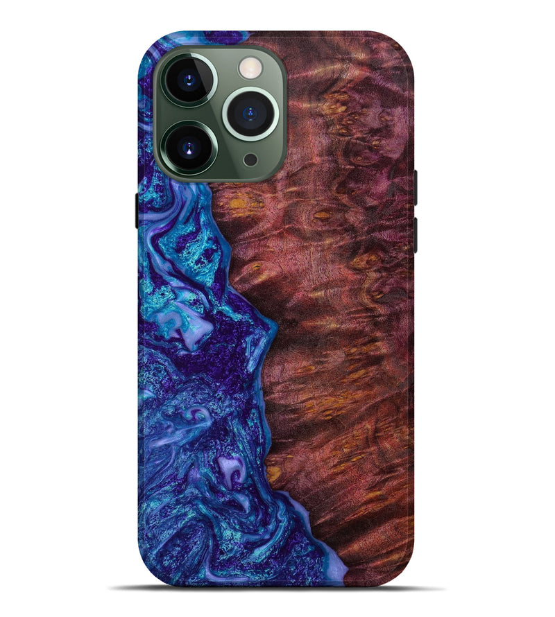 iPhone 13 Pro Max Wood+Resin Live Edge Phone Case - Kyra (Artist Pick, 645986)
