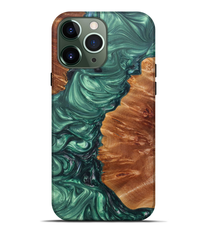 iPhone 13 Pro Max Wood+Resin Live Edge Phone Case - Blinny (Artist Pick, 605709)