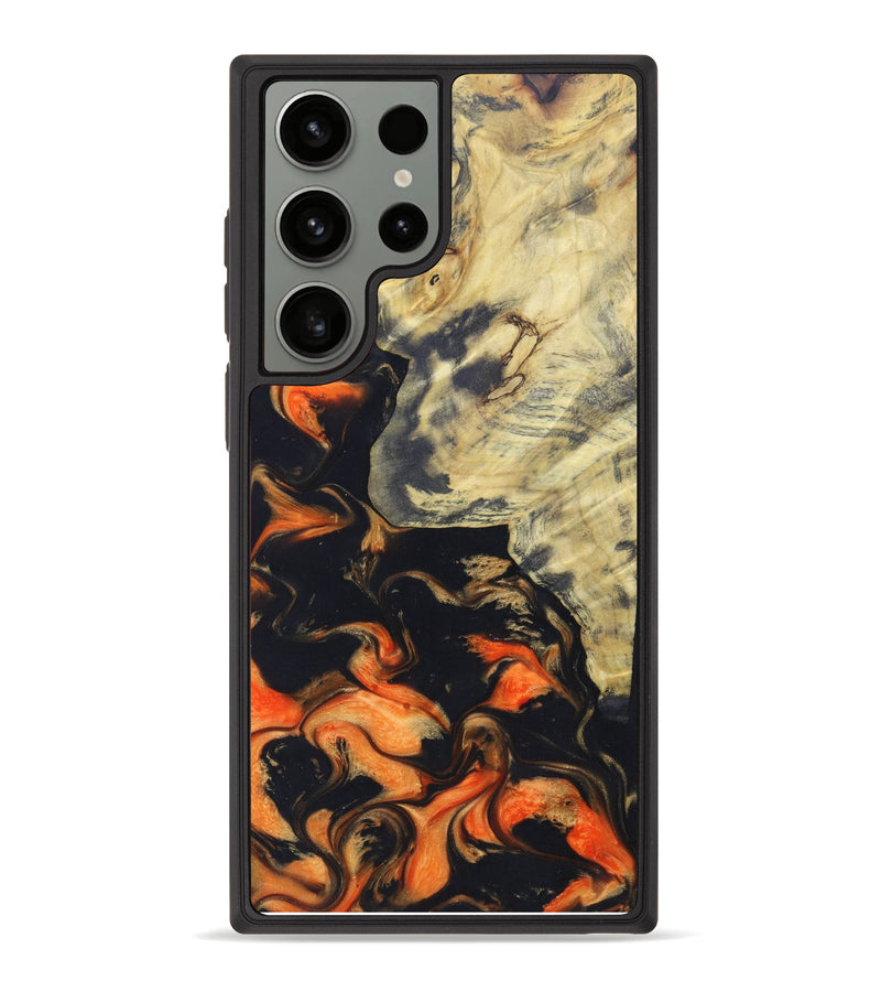 Galaxy S23 Ultra Wood+Resin Phone Case - Cairo (Lava, 625029)