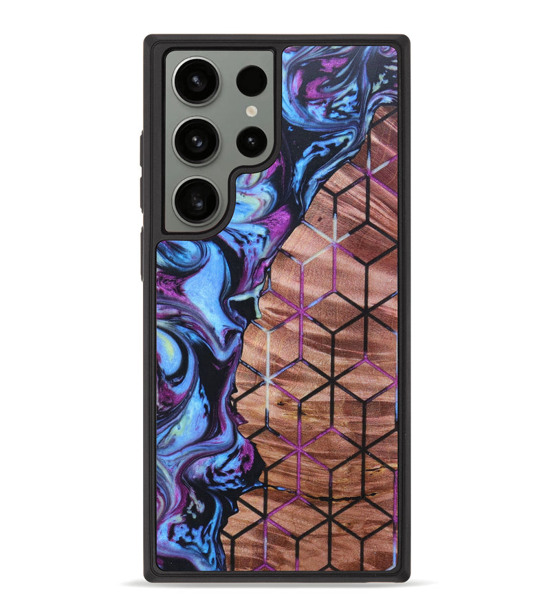 Galaxy S23 Ultra Wood+Resin Phone Case - Khari (Pattern, 625785)