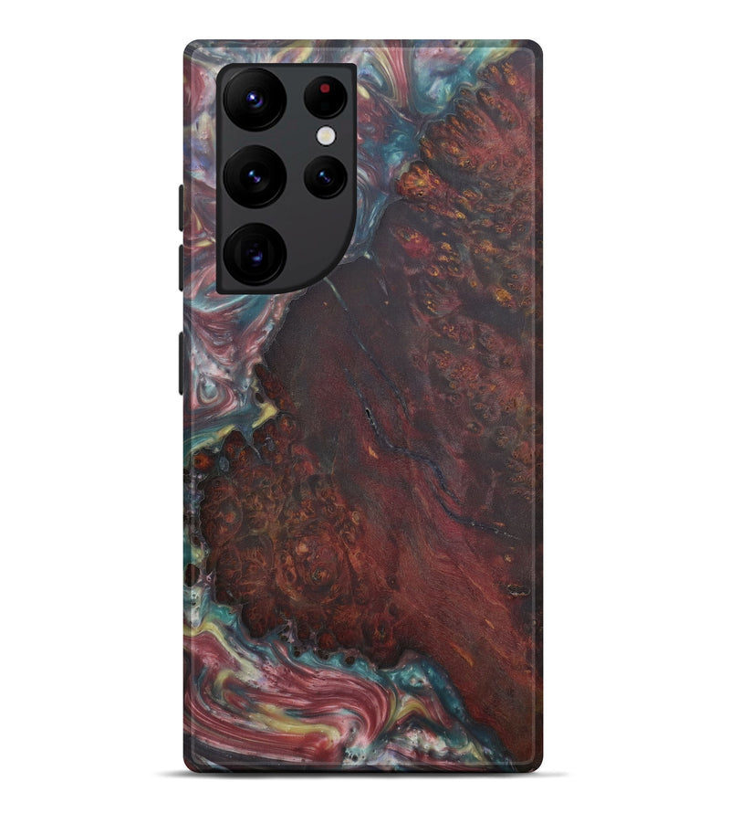 Galaxy S22 Ultra Wood+Resin Live Edge Phone Case - Dante (Light Blue, 575521)