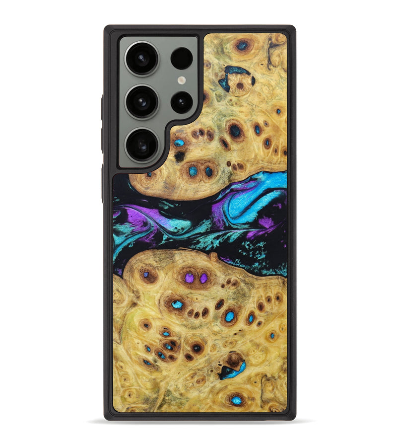 Galaxy S23 Ultra Wood+Resin Phone Case - Sherri (Purple, 634050)
