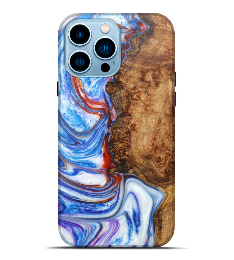 iPhone 14 Pro Max Wood+Resin Live Edge Phone Case - Lana (Artist Pick, 608629)