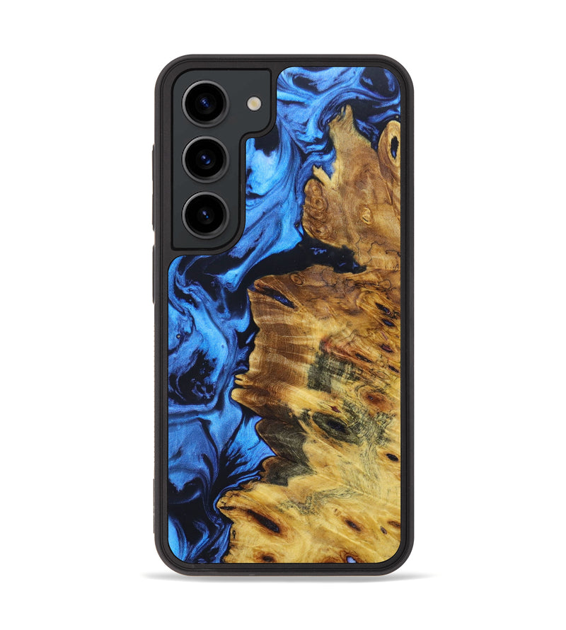 Galaxy S23 Wood+Resin Phone Case - Callen (Blue, 629960)