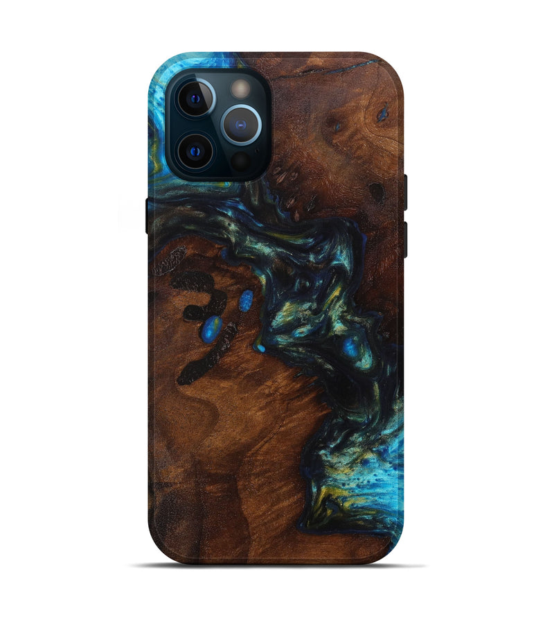 iPhone 12 Pro Wood+Resin Live Edge Phone Case - Micayla (Artist Pick, 624502)