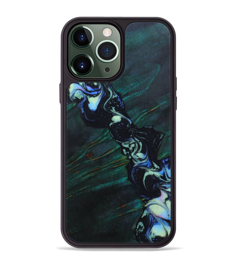 iPhone 13 Pro Max Wood+Resin Phone Case - Dayami (Aurora, 618570)