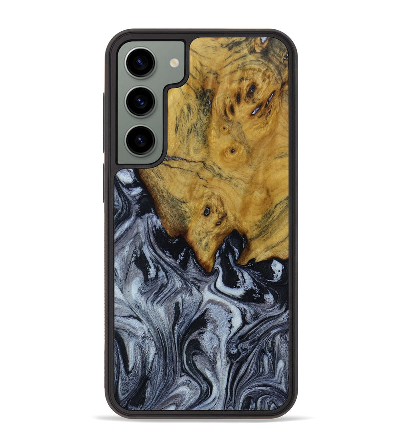 Galaxy S23 Plus Wood+Resin Phone Case - Sylvester (Black & White, 647866)