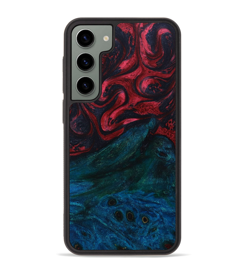 Galaxy S23 Plus Wood+Resin Phone Case - Jarrett (Red, 643941)