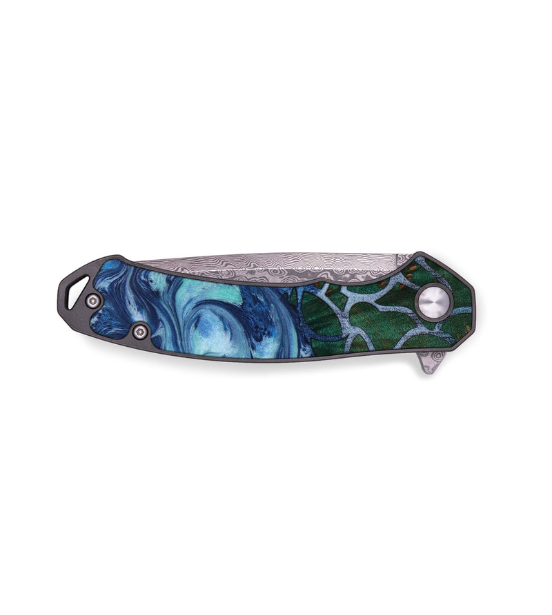 EDC Wood+Resin Pocket Knife - Solomon (Spring, 643950)