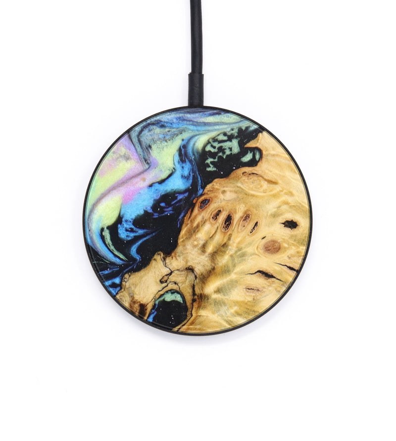 Circle Wood+Resin Wireless Charger - Ashlee (Aurora, 617450)
