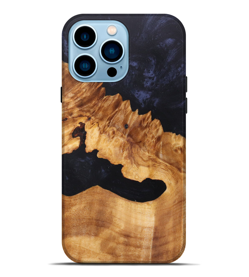 iPhone 14 Pro Max Wood+Resin Live Edge Phone Case - Dion (Artist Pick, 607231)