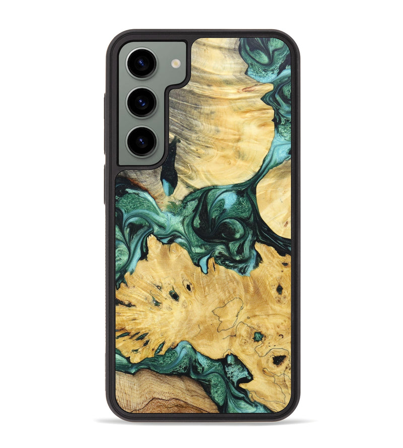 Galaxy S23 Plus Wood+Resin Phone Case - Marguerite (Mosaic, 627355)