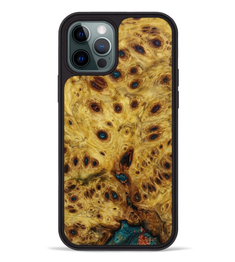 iPhone 12 Pro Wood+Resin Phone Case - Carmen (Wood Burl, 646829)
