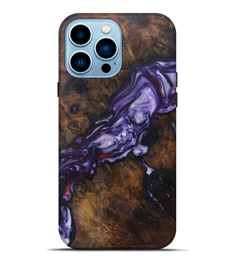 iPhone 14 Pro Max Wood+Resin Live Edge Phone Case - Chie (Artist Pick, 606747)