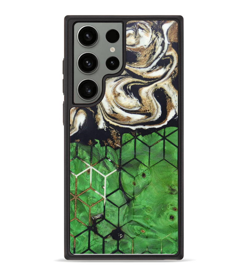 Galaxy S23 Ultra Wood+Resin Phone Case - Natalie (Pattern, 625255)